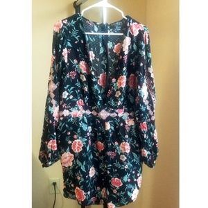 Floral Romper (Plus Size)